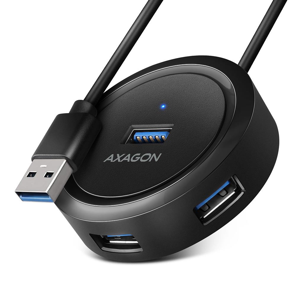 I/O HUB USB3.2 4PORT ROUND/0.3M HUE-P1A AXAGON - Pilt 3