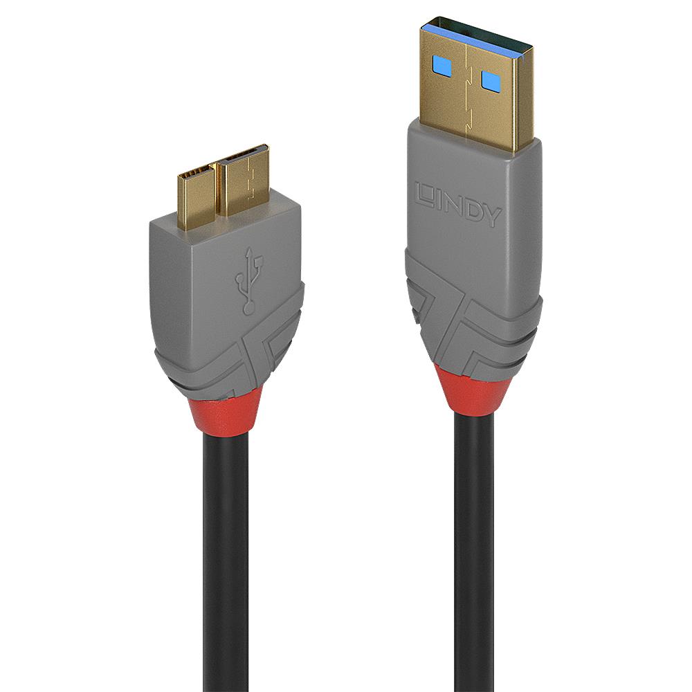 CABLE USB3.2 A TO MICRO-B 0.5M/ANTHRA 36765 LINDY - Image 3
