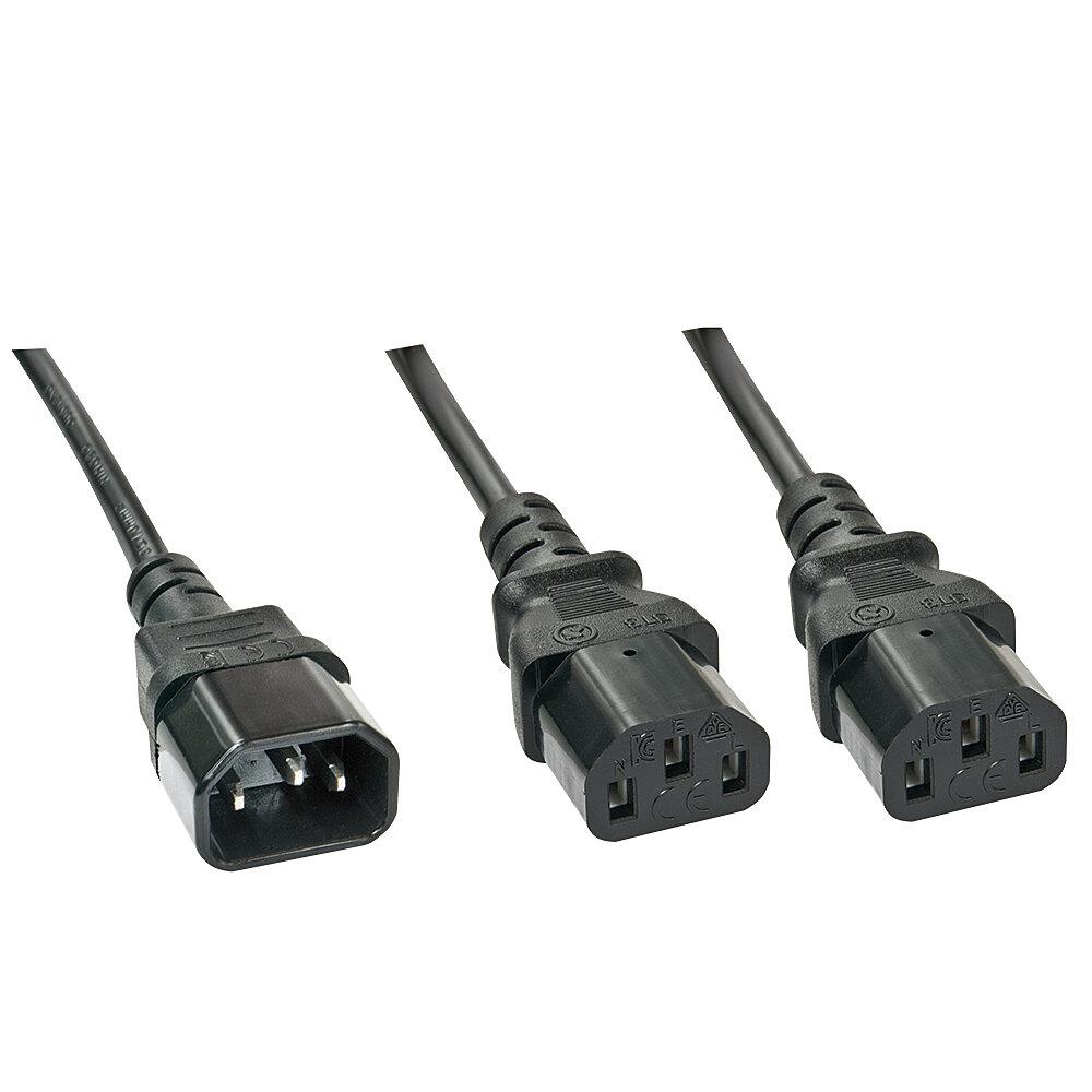 CABLE POWER C14 TO 2 X C13/1M 30363 LINDY - Pilt 3