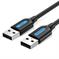 CABLE USB2.0 MALE TO MALE/2M BLACK COJBH VENTION - Pilt 4