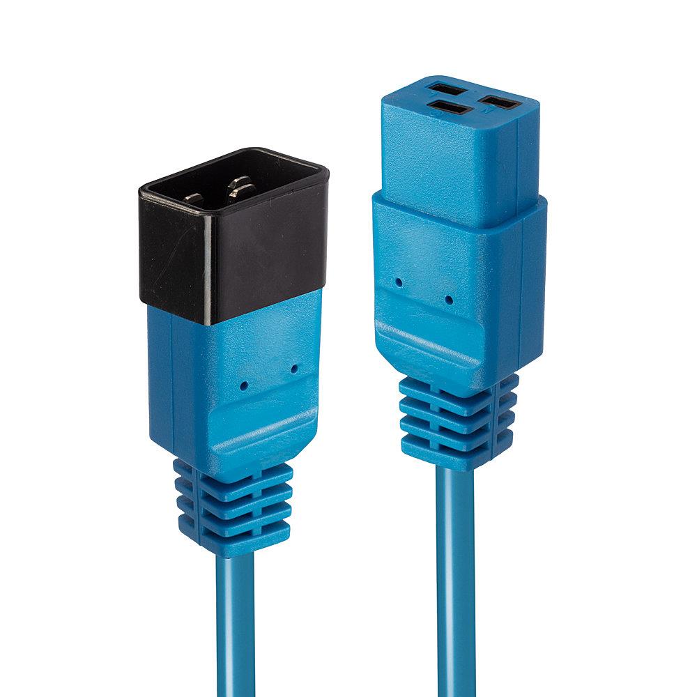 CABLE POWER IEC EXTENSION 1M/BLUE 30120 LINDY - Pilt 3