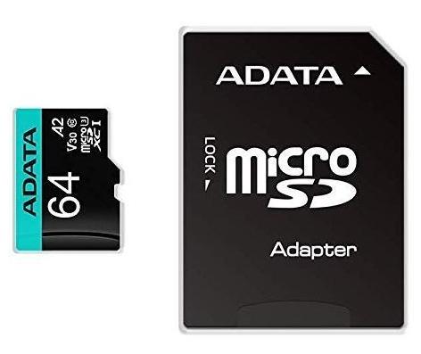MEMORY MICRO SDXC 64GB W/ADAP./AUSDX64GUI3V30SA2-RA1 ADATA - Pilt 3