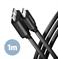 CABLE USB-C TO MICRO-B 1M/SPEED BLK BUMM3-CM10AB AXAGON - Pilt 4