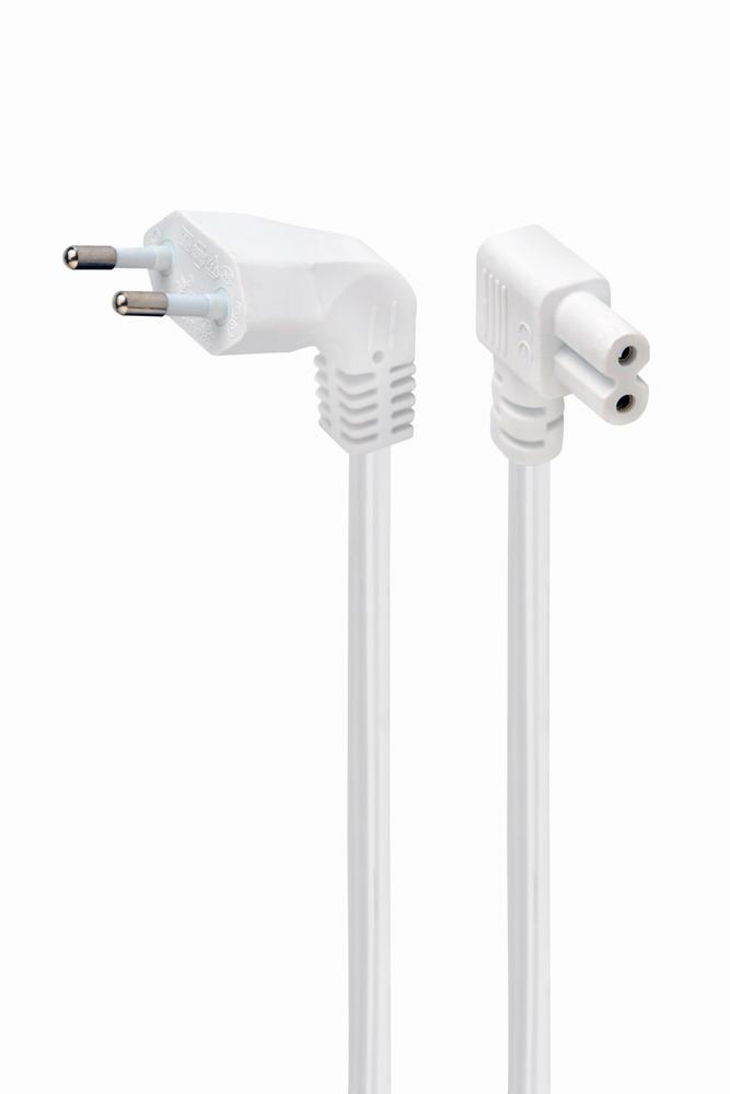 CABLE POWER EU 2.5M ANGLED/PC-184L-VDE-2.5M-W GEMBIRD - Pilt 3
