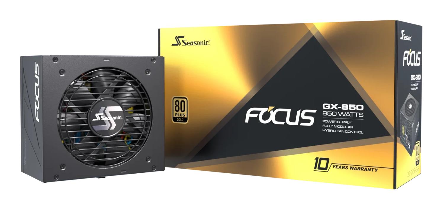 Power Supply|SEASONIC|FOCUS GX ATX 3.0|850 Watts|Efficiency 80 PLUS GOLD|MTBF 100000 hours|FOCUS-GX-850-V4
