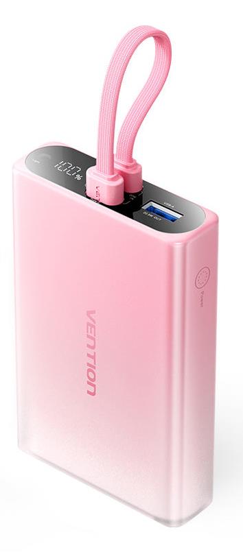 POWER BANK USB 10000MAH 22.5W/PINK FHZP0 VENTION - Image 5
