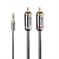 CABLE AUDIO 3.5MM TO PHONO/0.5M 35332 LINDY - Pilt 2