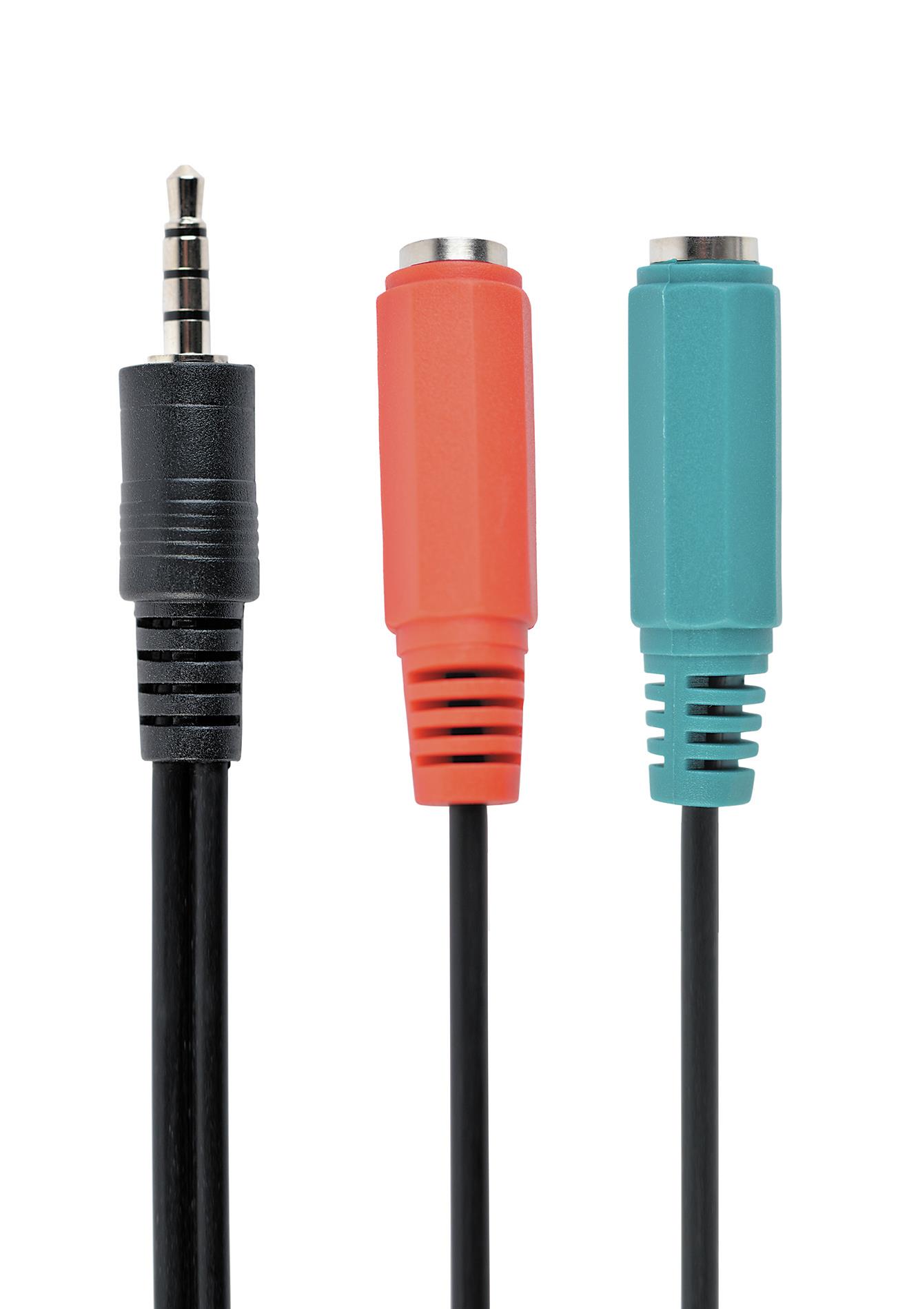 CABLE AUDIO 3.5MM 4-PIN TO/3.5MM S+MIC CCA-417 GEMBIRD - Pilt 3