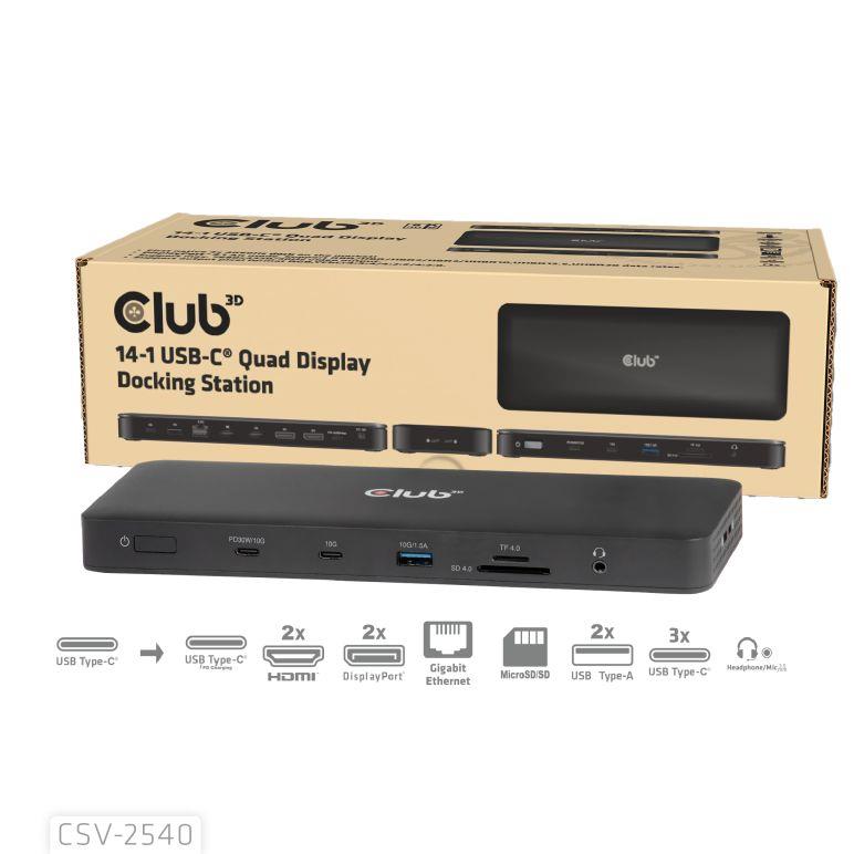 NB ACC DOCKING STATION 14IN1/USB-C 150W CSV-2540 CLUB3D