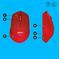 MOUSE USB OPTICAL WRL M330/SILENT RED 910-004911 LOGITECH - Image 6