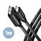 CABLE USB-C TO MICRO-B 1M/SPEED BLK BUMM3-CM10AB AXAGON - Pilt 2