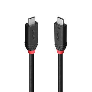 CABLE USB4 240W TYPE C 0.5M/BLACK LINE 37000 LINDY