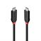 CABLE USB4 240W TYPE C 0.5M/BLACK LINE 37000 LINDY - Pilt 2