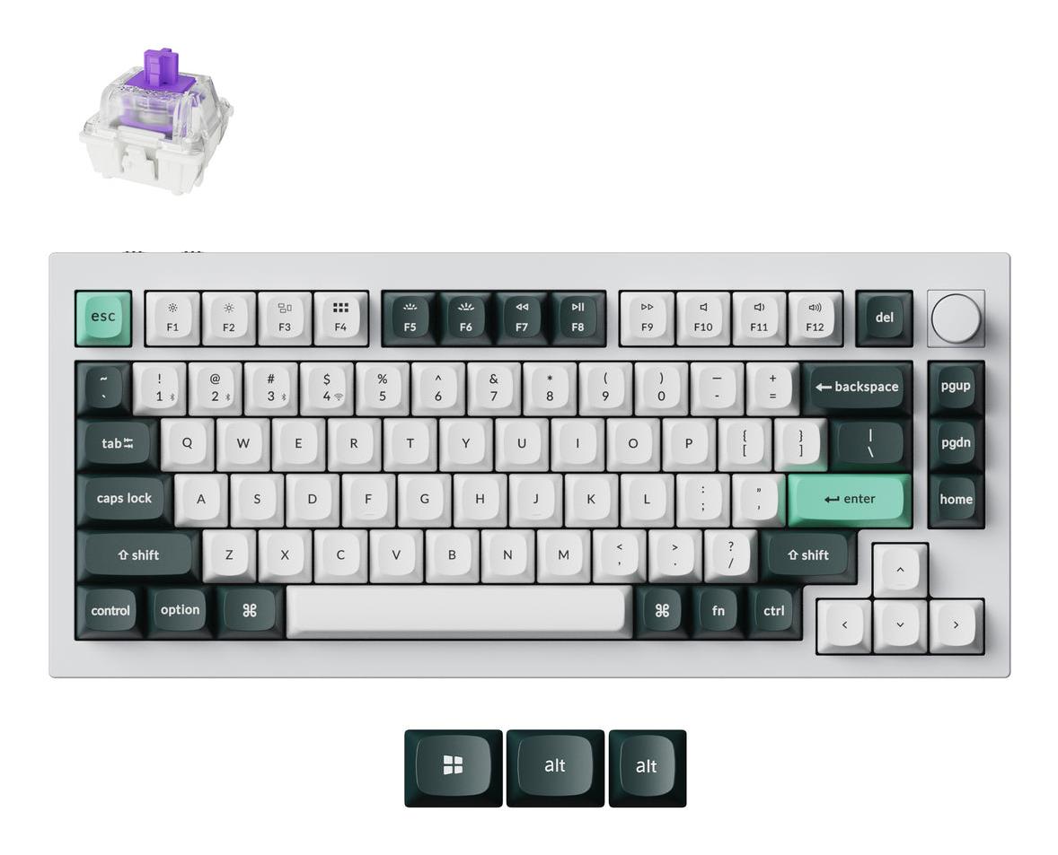 KEYBOARD WRL Q1 HE RGB/SHELL WHITE Q1H-P1 KEYCHRON - Image 3