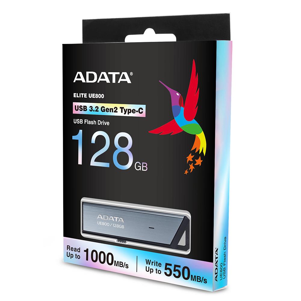 MEMORY DRIVE FLASH USB-C 128GB/SILV AELI-UE800-128G-CSG ADATA - Pilt 3