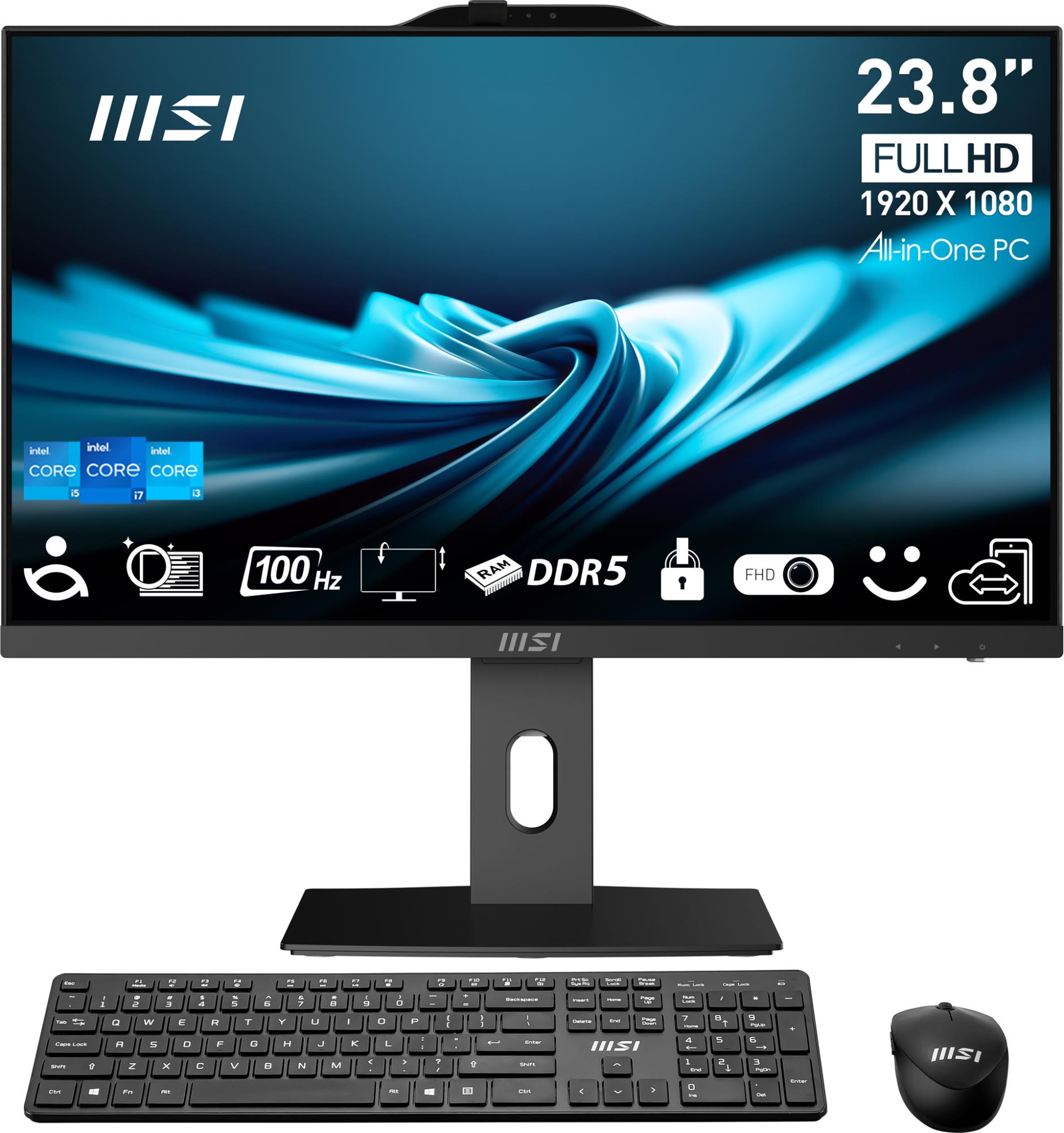 Monoblock PC|MSI|PRO|AP241P 14M|Business|All in One|CPU Core i5|i5-14400|2500 MHz|Screen 23.8"|RAM 16GB|DDR5|5600 MHz|SSD 500GB|Graphics card Intel UHD Graphics|Integrated|Windows 11 Pro|Colour Black|PROAP242P14M-1019EU