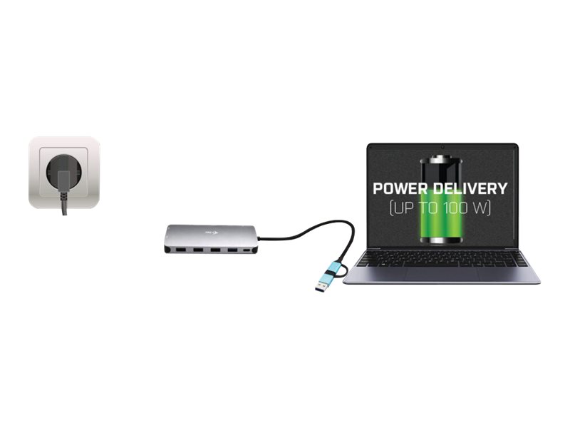 I-TEC USB-C Metal Nano Dock 3xDisplay+PD - Image 7
