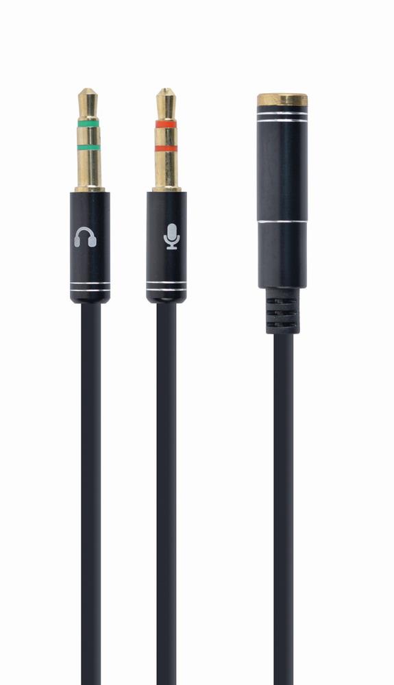 CABLE AUDIO 3.5MM SOCKET TO/2X3.5MM PLUG CCA-418M GEMBIRD - Image 3
