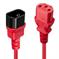 CABLE POWER IEC EXTENSION 2M/RED 30478 LINDY - Pilt 2
