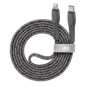 CABLE USB-C TO LIGHTNING 1.2M/GREY PS6107 RIVACASE