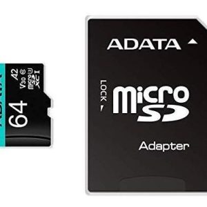 MEMORY MICRO SDXC 64GB W/ADAP./AUSDX64GUI3V30SA2-RA1 ADATA