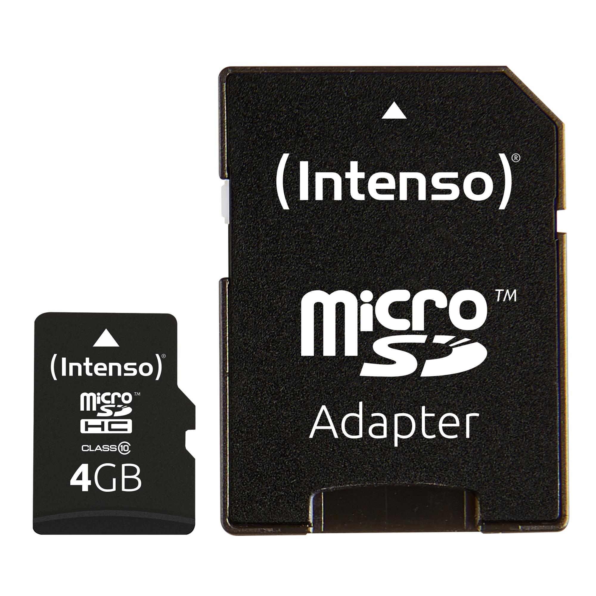 MEMORY MICRO SDHC 4GB C10/W/ADAPTER 3413450 INTENSO — изображение 3