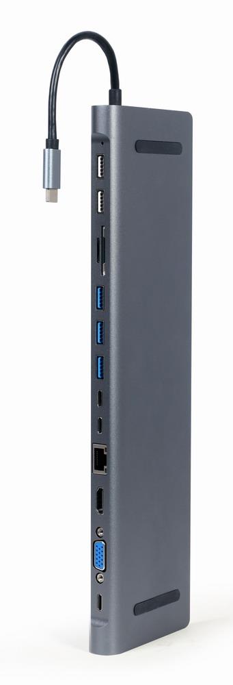 I/O ADAPTER USB-C TO HDMI/USB3/9IN1 A-CM-COMBO9-01 GEMBIRD - Pilt 3