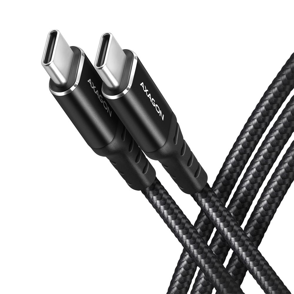 CABLE USB-C TO USB-C 2M 60W/HQ BLACK BUCM-CM20AB AXAGON - Pilt 3