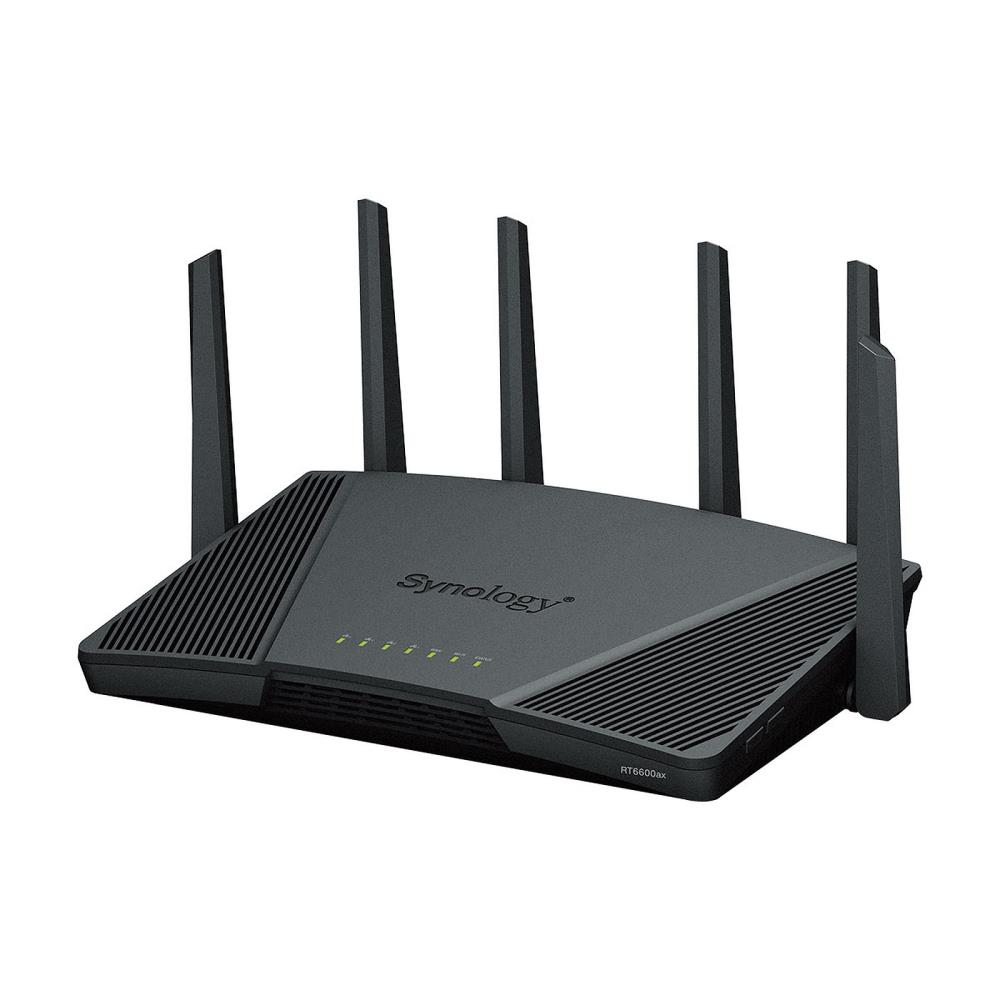 Wireless Router|SYNOLOGY|Wireless Router|2533 Mbps|IEEE 802.11a/b/g|IEEE 802.11n|IEEE 802.11ac|IEEE 802.11ax|USB 3.2|3x100/1000M|1x2.5GbE|LAN WAN ports 1|Number of antennas 6|RT6600AX