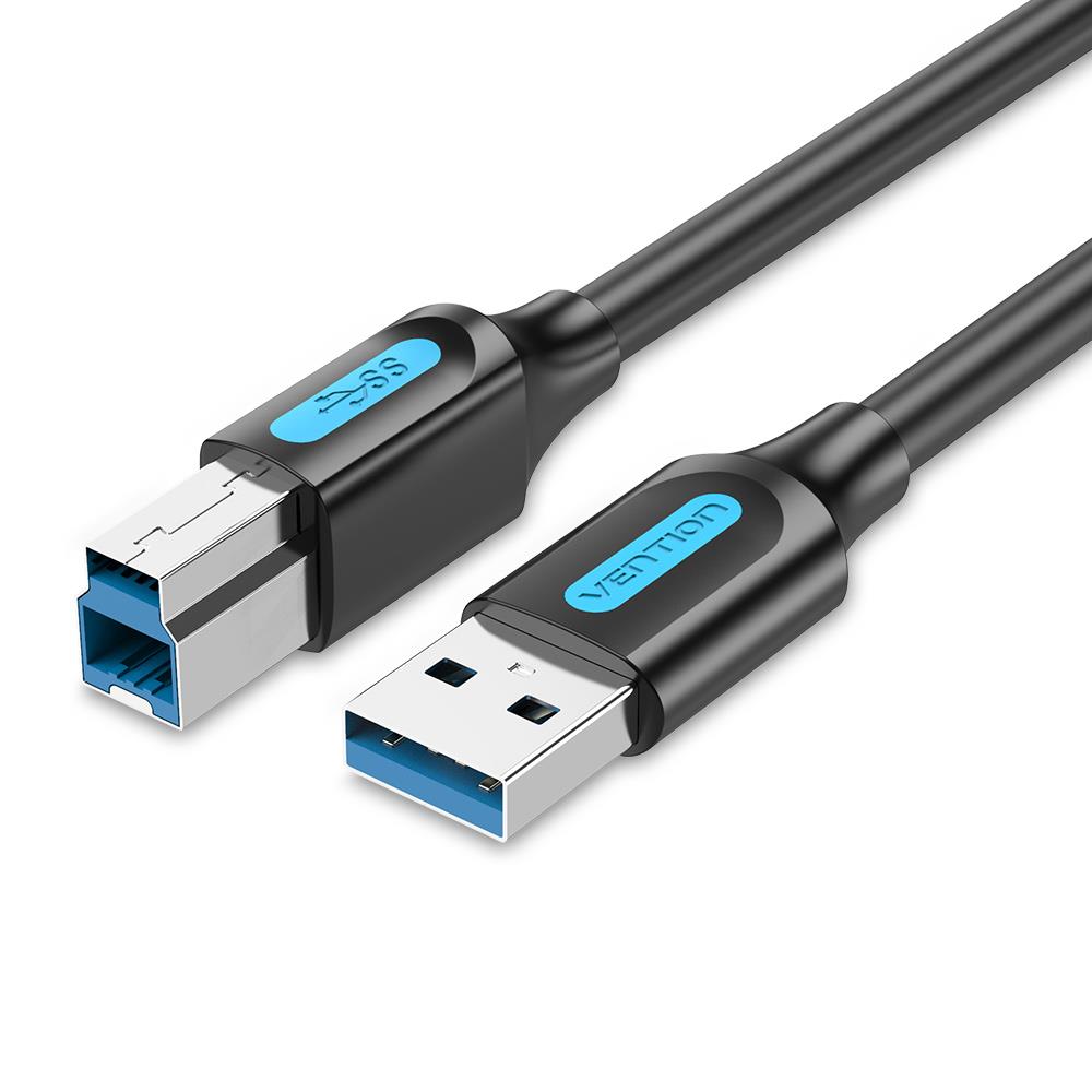 CABLE USB3.0 MALE TO MALE/3M BLACK COOBI VENTION - Pilt 3