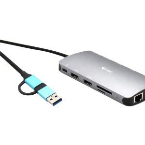 I-TEC USB-C Metal Nano Dock 3xDisplay+PD