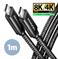 CABLE USB-C TO USB-C 1M 240W/8K BLACK BUCM4X-CM10AB AXAGON - Image 2