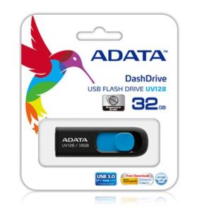 MEMORY DRIVE FLASH USB3 128GB/BLACK AUV128-128G-RBE ADATA