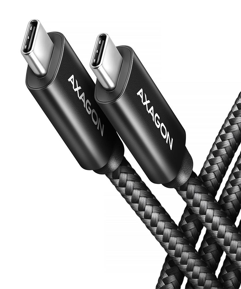 CABLE USB-C TO USB-C 1M 240W/8K BLACK BUCM4X-CM10AB AXAGON - Image 3