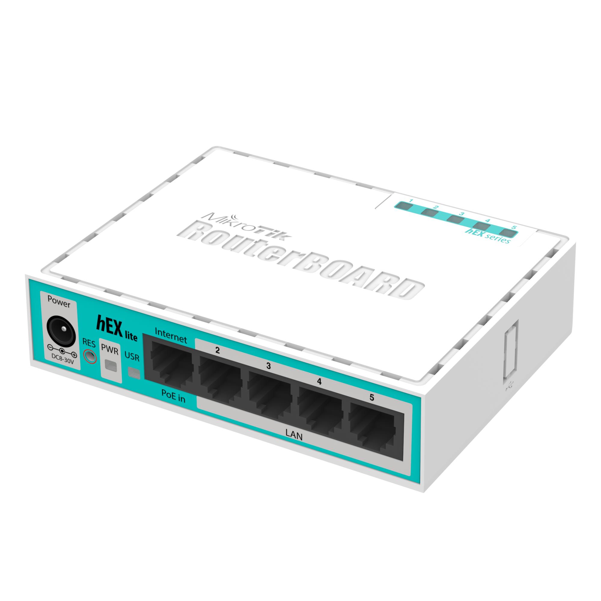 NET ROUTER 10/100M 5PORT/HEX LITE RB750R2 MIKROTIK — изображение 5