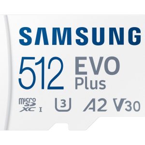 MEMORY MICRO SDXC EVO+ 512GB/V30 W/A MB-MC512SA/EU SAMSUNG