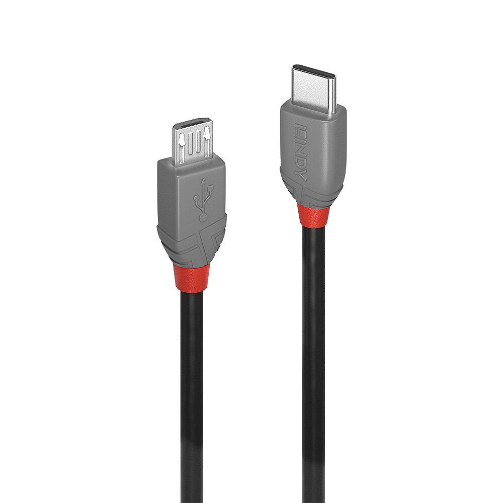 CABLE USB2 A TO MICRO-B 3M/ANTHRA 36893 LINDY — изображение 3