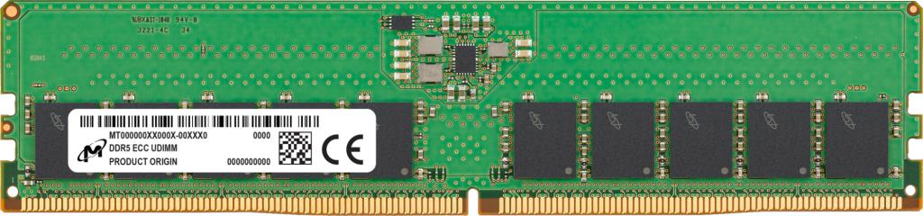 Server Memory Module|MICRON|DDR5|16GB|UDIMM/ECC|4800 MHz|CL 40|1.1 V|MTC10C1084S1EC48BA1R
