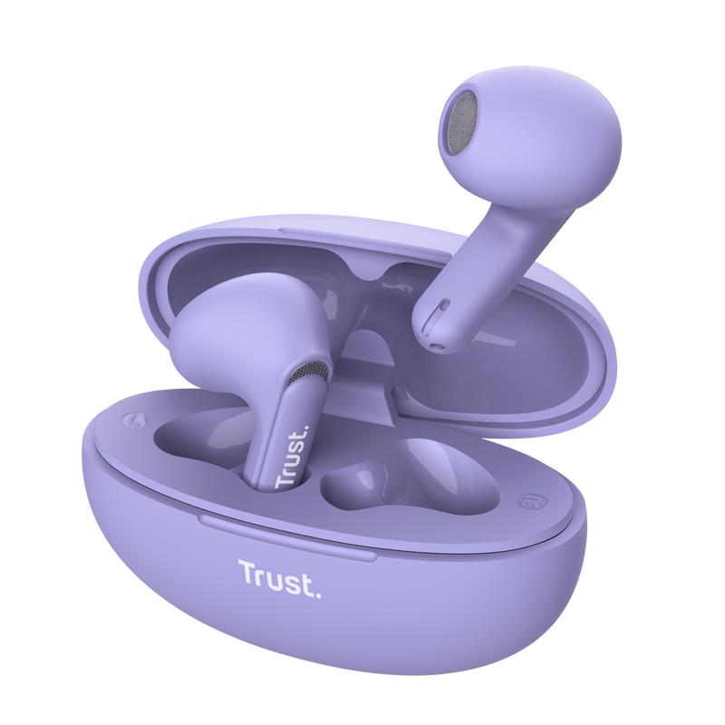 HEADSET EARPHONES YAVI BT ENC/PURPLE 25299 TRUST — изображение 3