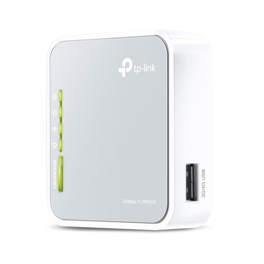Wireless Router|TP-LINK|Portable 3G/4G Wireless N Router|Wi-Fi 4 (802.11n)|Data speed 150 Mbit/s|Ethernet WAN Yes|Ethernet LAN Yes|3G Yes|4G Yes|1xLAN ports|USB port Yes|TL-MR3020 - Image 3