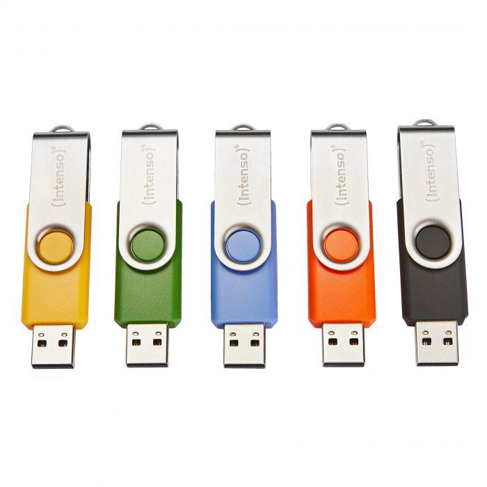 MEMORY DRIVE FLASH USB2 5X32GB/MULTIPACK 3503585 INTENSO - Pilt 3