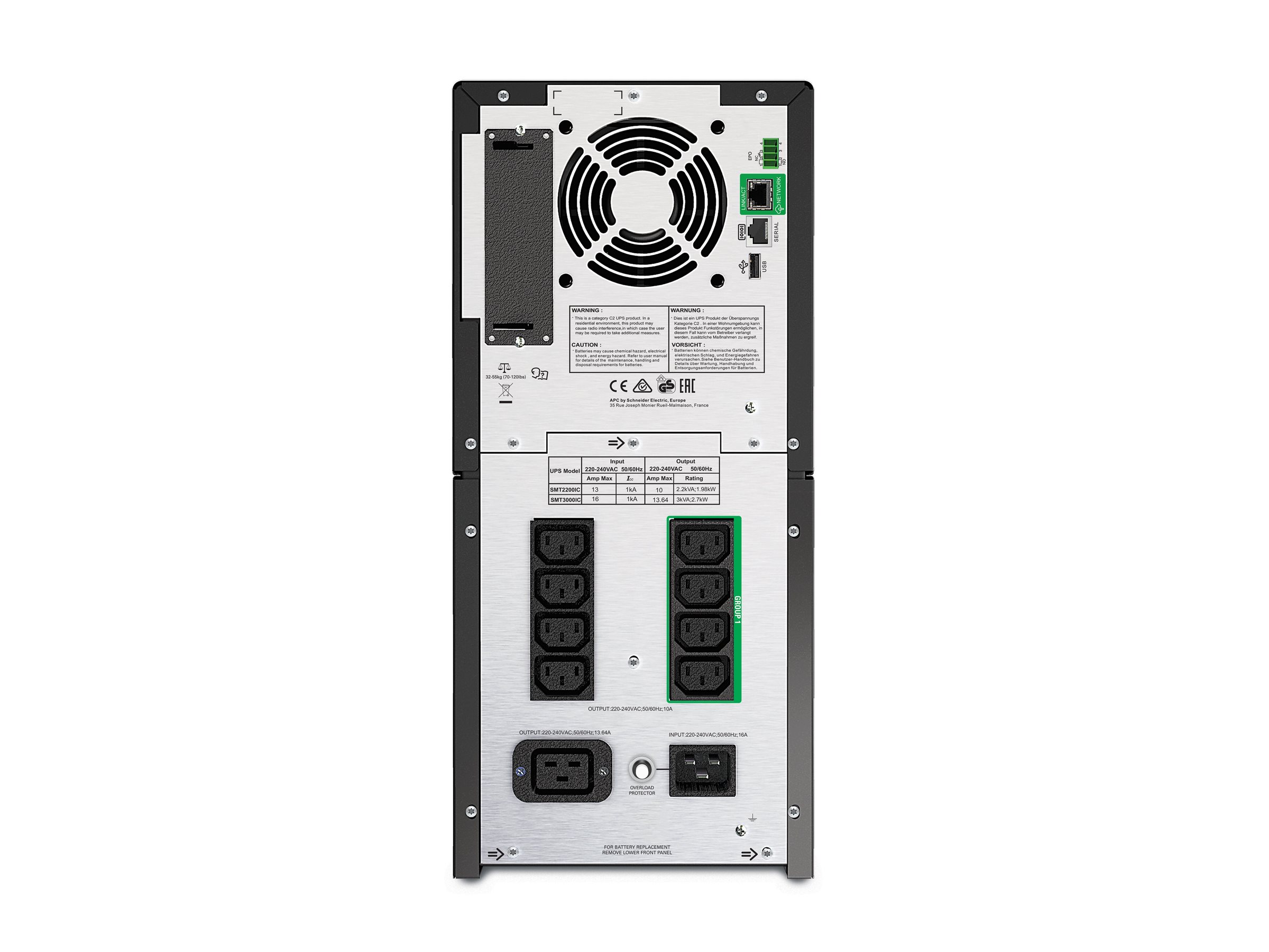 APC SmartConnect UPS SMT 3000 VA Tower - Pilt 3