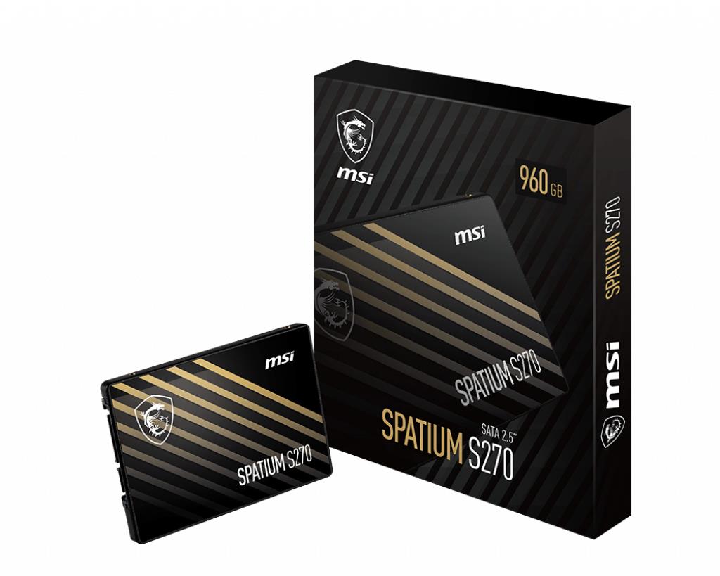 SSD|MSI|SPATIUM S270|240GB|SATA|3D NAND|Write speed 400 MBytes/sec|Read speed 500 MBytes/sec|2,5"|TBW 250 TB|MTBF 2000000 hours|S78-440N070-P83 - Image 3