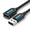 CABLE USB2.0 MALE TO FEMALE/2M BLACK CBIBH VENTION — изображение 4