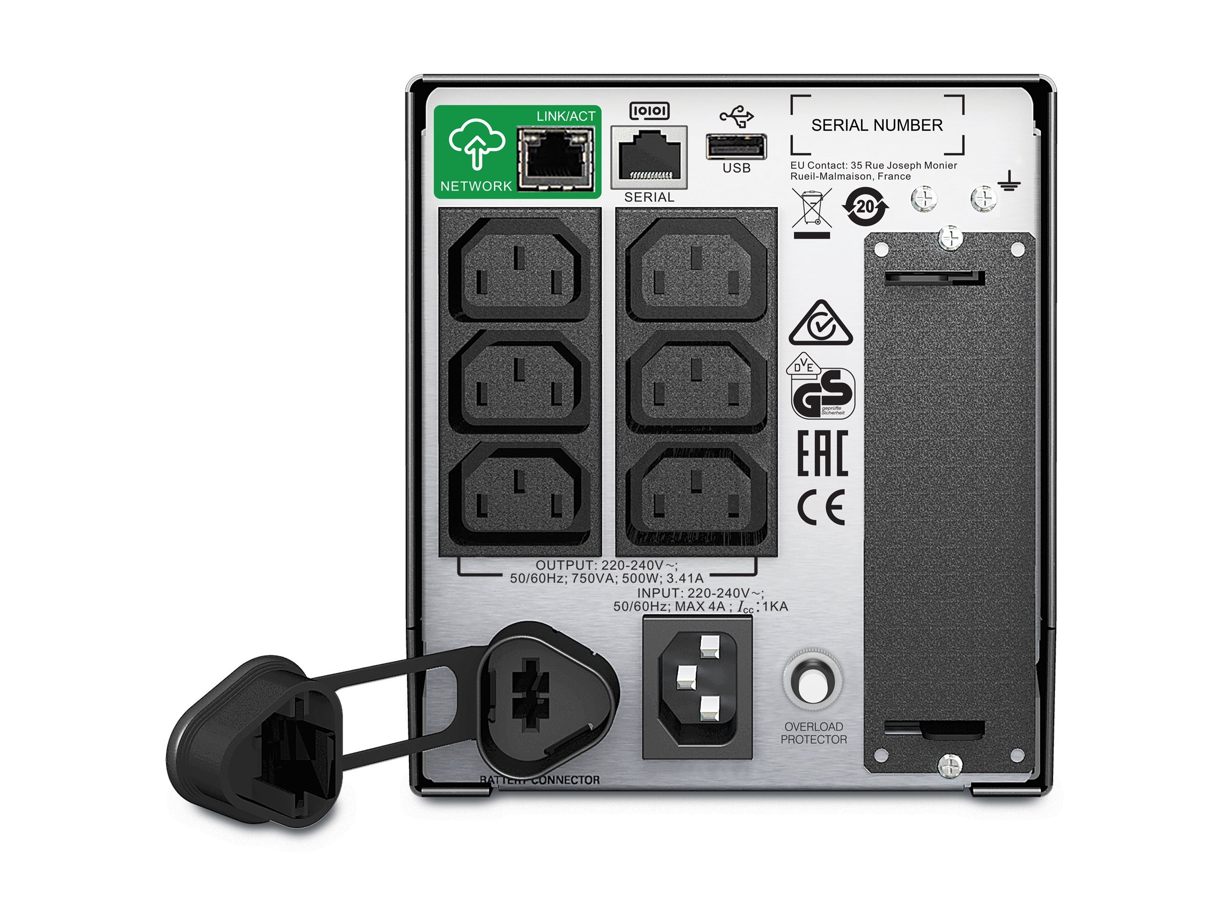 APC Smart-UPS 750VA LCD 230V Tower Smar - Pilt 3