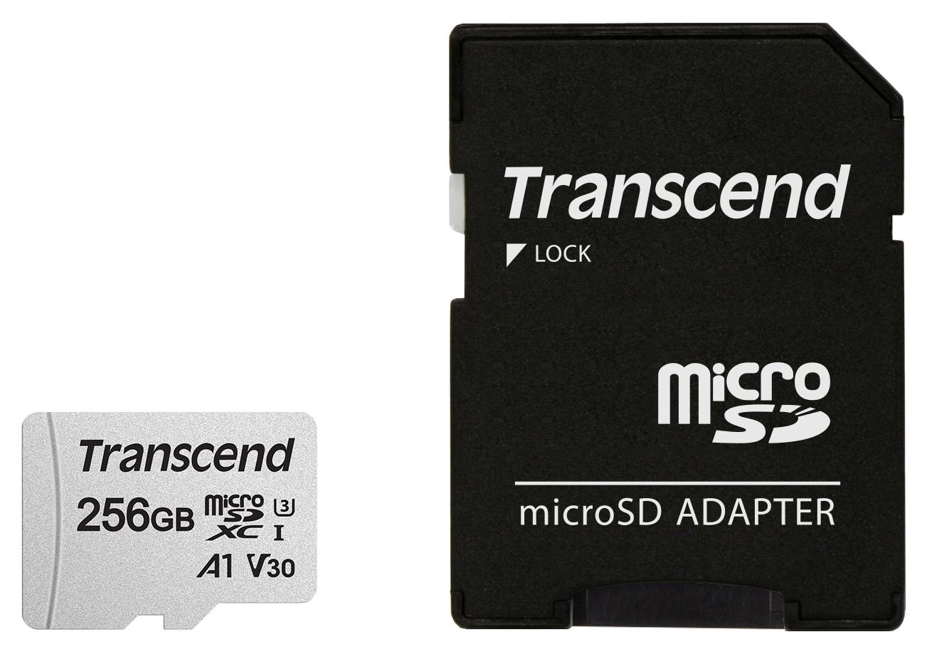 MEMORY MICRO SDXC 256GB W/ADAP/C10 TS256GUSD300S-A TRANSCEND - Pilt 3