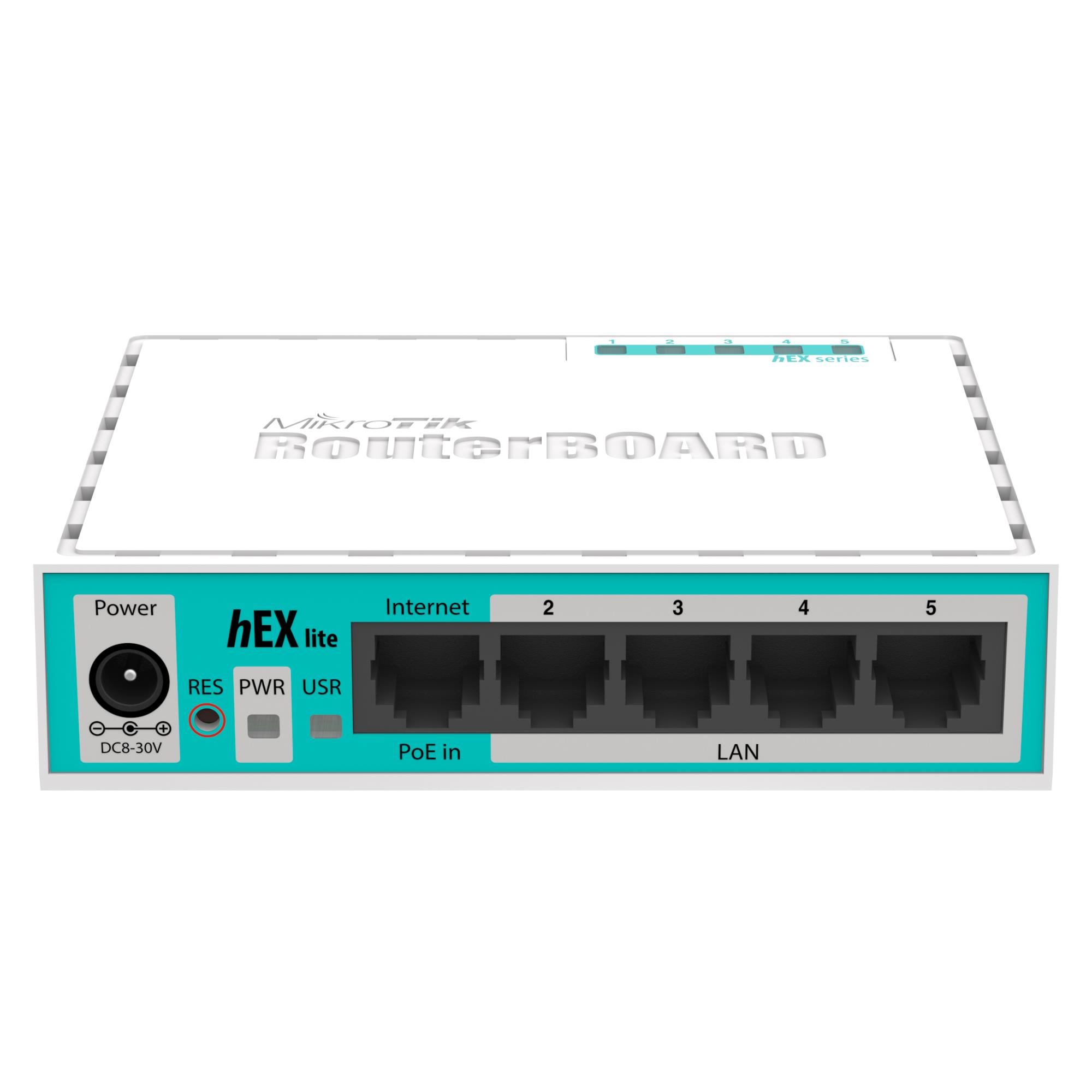 NET ROUTER 10/100M 5PORT/HEX LITE RB750R2 MIKROTIK — изображение 3