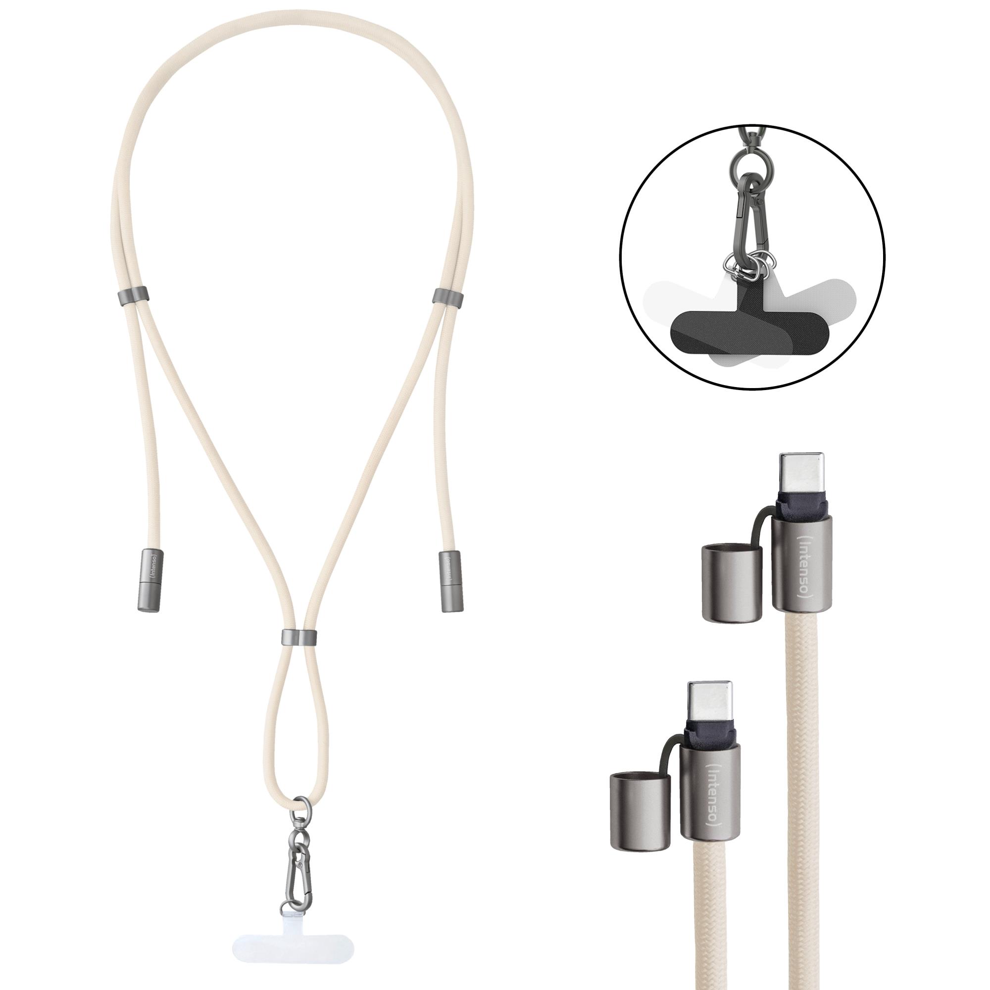 CABLE USB-C TO USB-C 1.65M/LANYARD BEIGE 7991001 INTENSO - Image 5