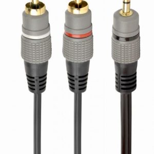 CABLE AUDIO 3.5MM TO 2RCA 1.5M/GOLD CCA-352-1.5M GEMBIRD