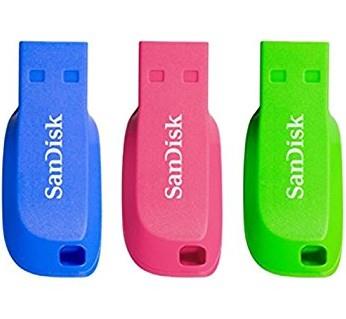 MEMORY DRIVE FLASH USB2 16GB/3PCS SDCZ50C-016G-B46T SANDISK